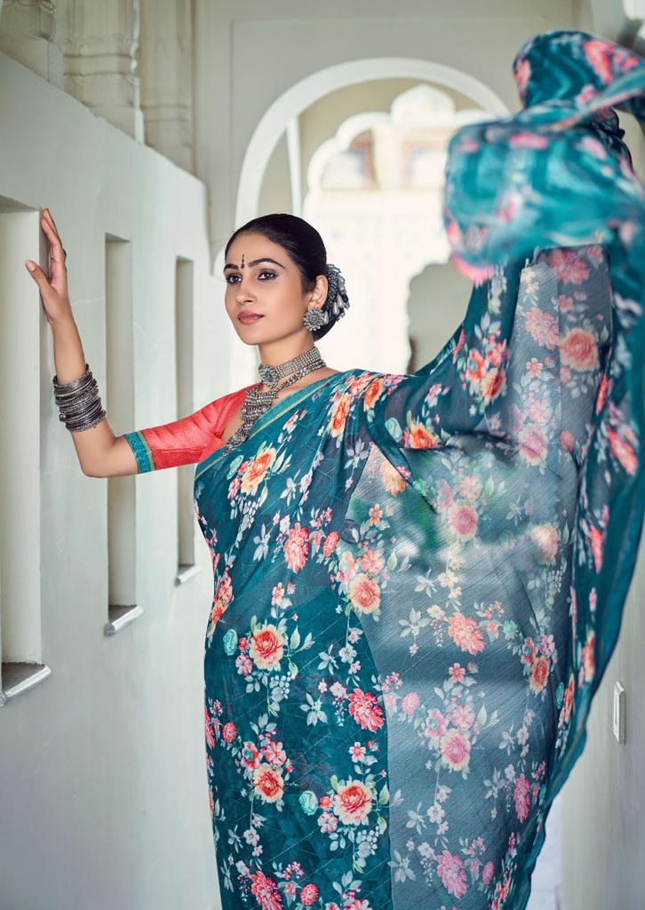 Kashvi Sara Ethnic Wear Wholesale Printed Designer Sarees Catalog